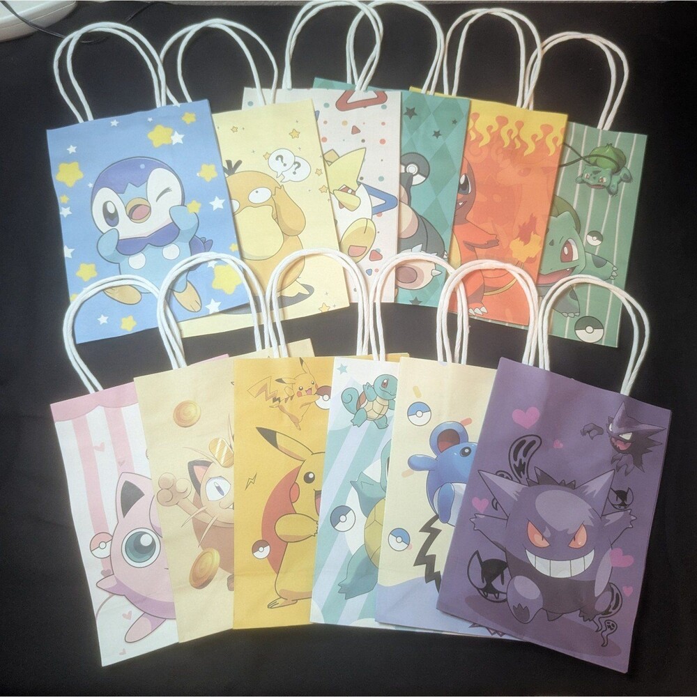 Pokemon Party Favor Bags